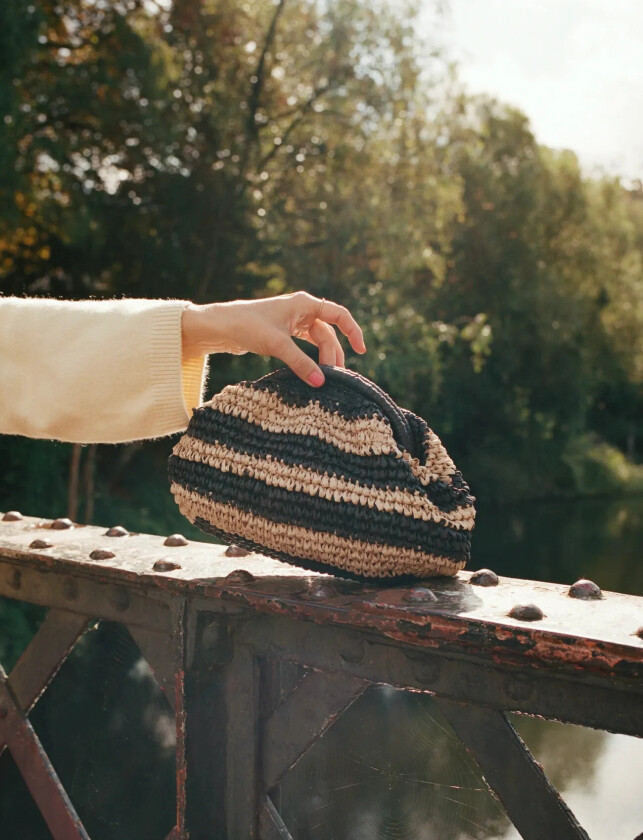 Day Summer Crochet Clutch - Black - ONE SIZE