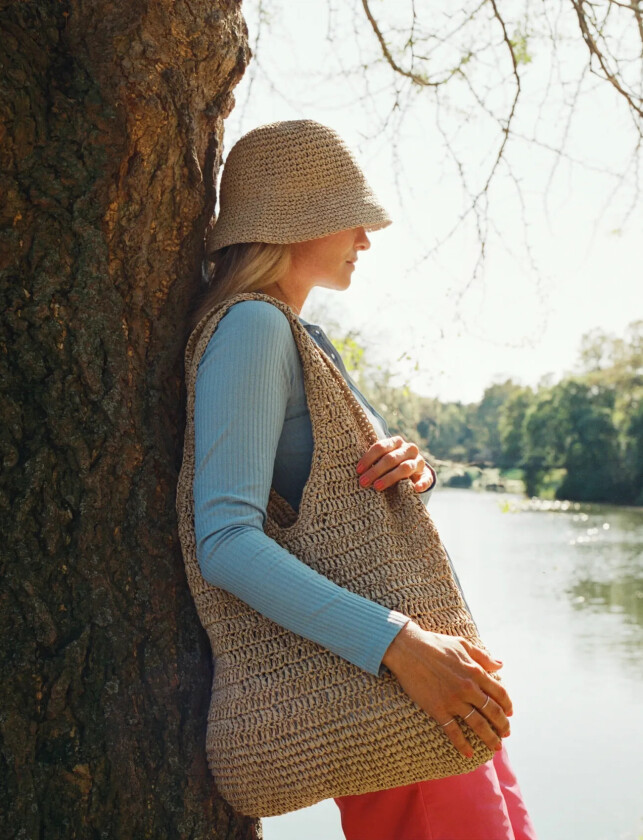 Day Crochet Tote - Beige - ONE SIZE