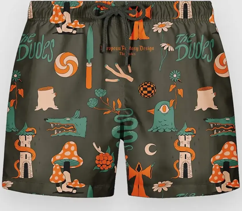 European Fantasy Brown Boardshorts svart