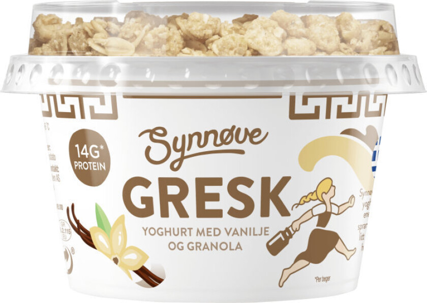 Yoghurt Gresk Ekte gresk yoghurt med vanilje & Granola