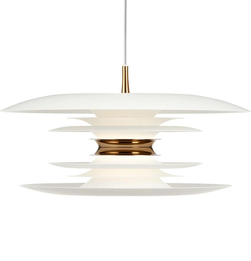 Diablo taklampe Ø50cm Hvit-messing