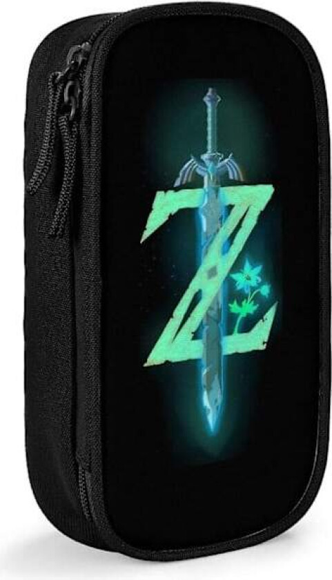 The Legend of Zelda Penal Pennal Marker Penn Forsyninger Skoleutstyr Oppbevaringsboks med Slitesterk Glidelås Morsom Egnet for Skole, Kontor