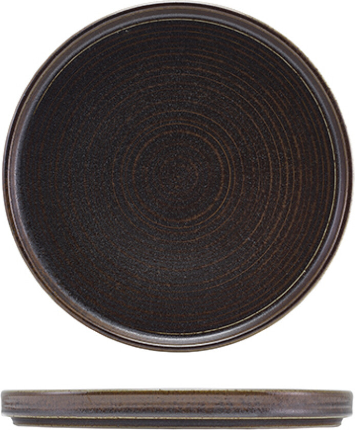 Cinder Sort Presentasjons Tallerken Lav 25cm - Terra