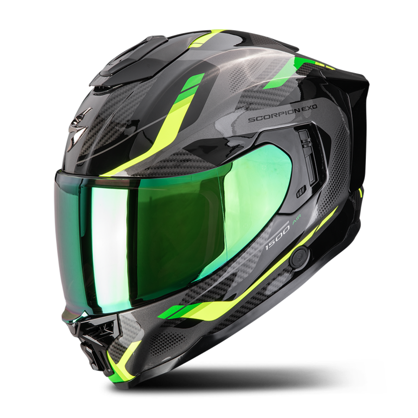 Helhjelm Scorpion EXO-1500 Air Sleek Svart/GrønnM