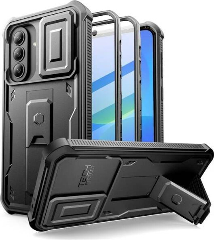 Kevlar Cam+ 2-sett-etui for Samsung Galaxy A36 / A37 5G - Svart