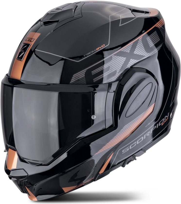 Åpningshjelm Scorpion EXO-Tech EVO Traveller Svart/KobberXS