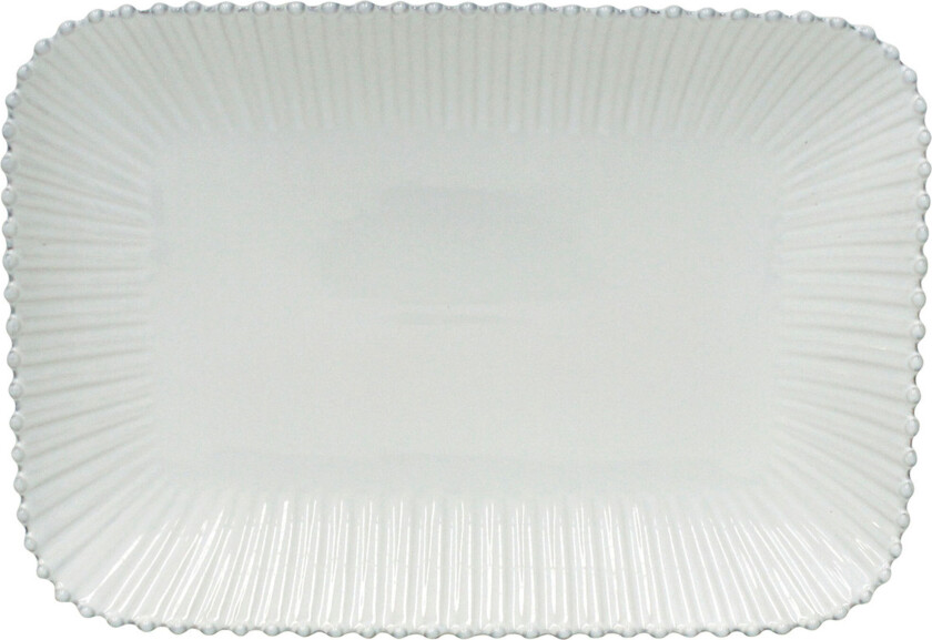 Pearl serveringsfat large, hvit