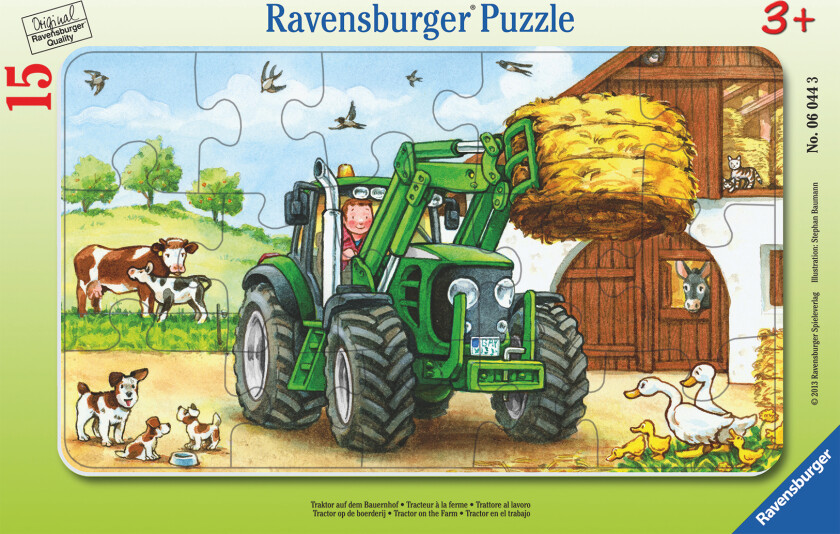 Puslespill 15 Traktor på gården