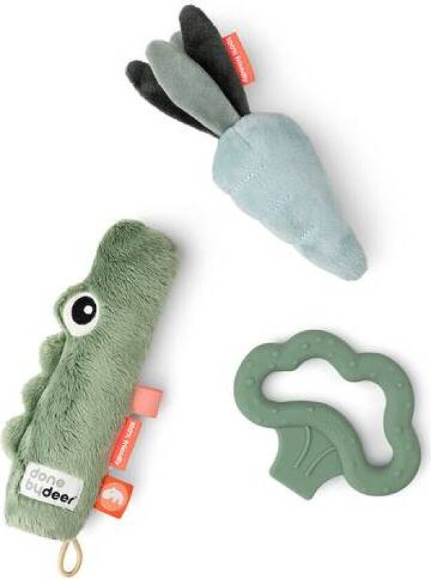 Done By Deer Tiny Aktivitetsleke Set Croco, Green