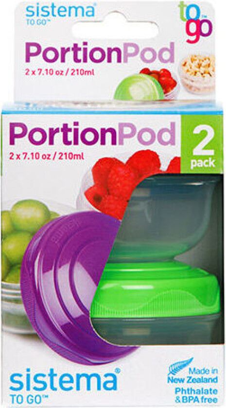 Oppbevaring To Go 2-pack 210 ml - 2 Stk - 210 ml