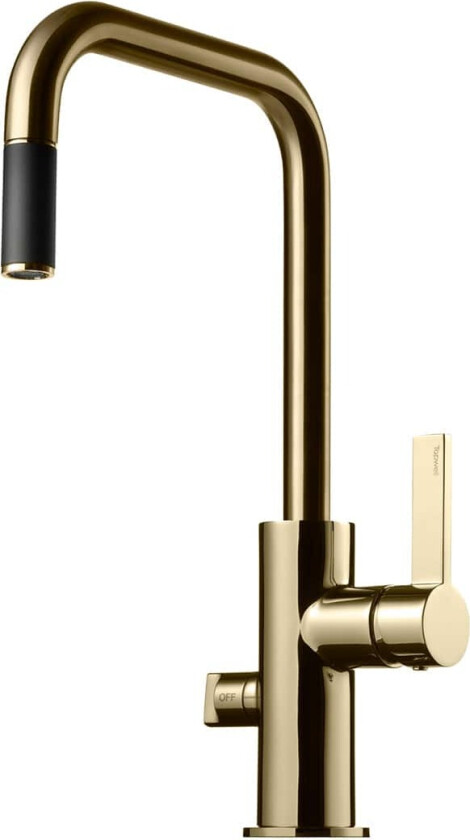 Arm887 Kjøkkenarmatur Uttrekk + Avstengning Honey Gold