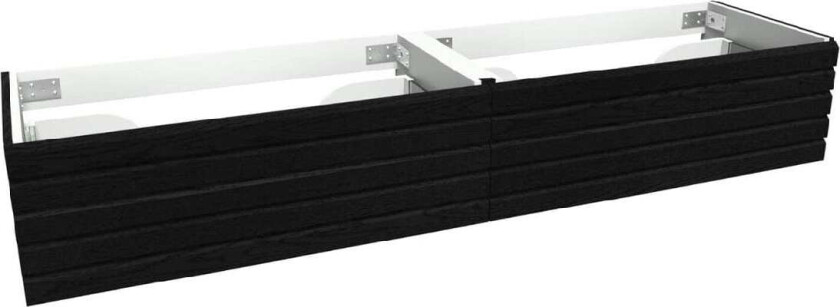 VikingBad Mie Demi Stav Servantskap dobbel - Sort Eik