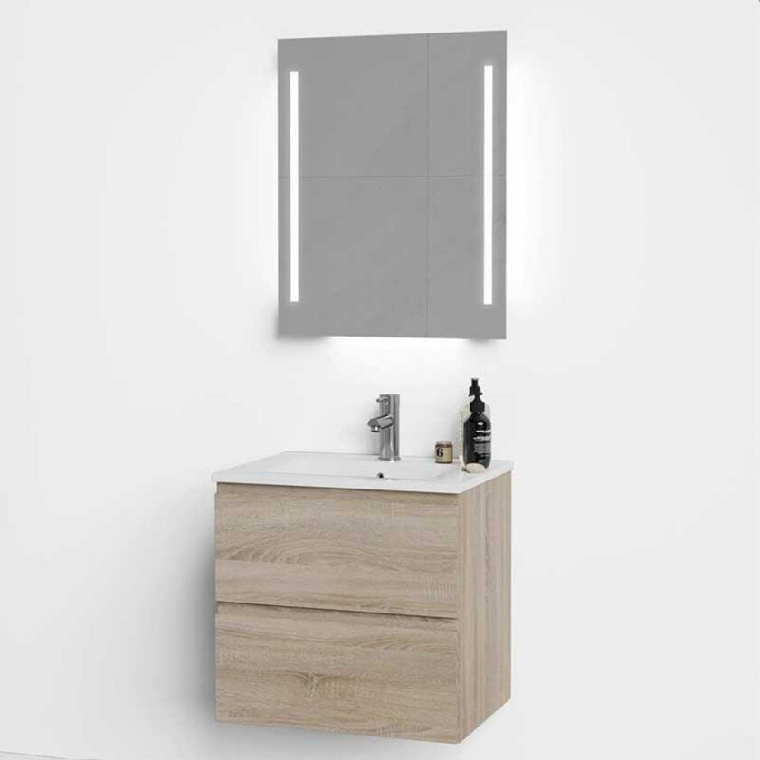 VikingBad Mie Slim Servantskap fingergrep - Lys Eik