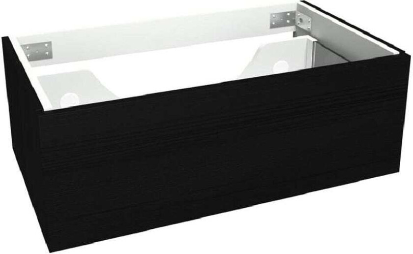 VikingBad Mie Demi Servantskap Slett - Sort Eik