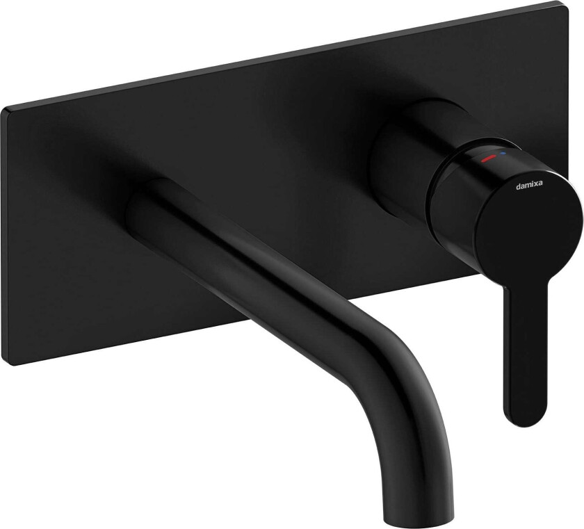 Silhouet Servantkran for innbygging - Sort matt