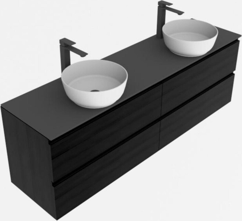 VikingBad Mie Servantskap fingergrep - Sort Eik