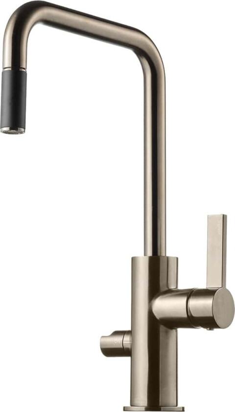 Arm887 Kjøkkenarmatur Uttrekk + Avstengning Brushed Nickel