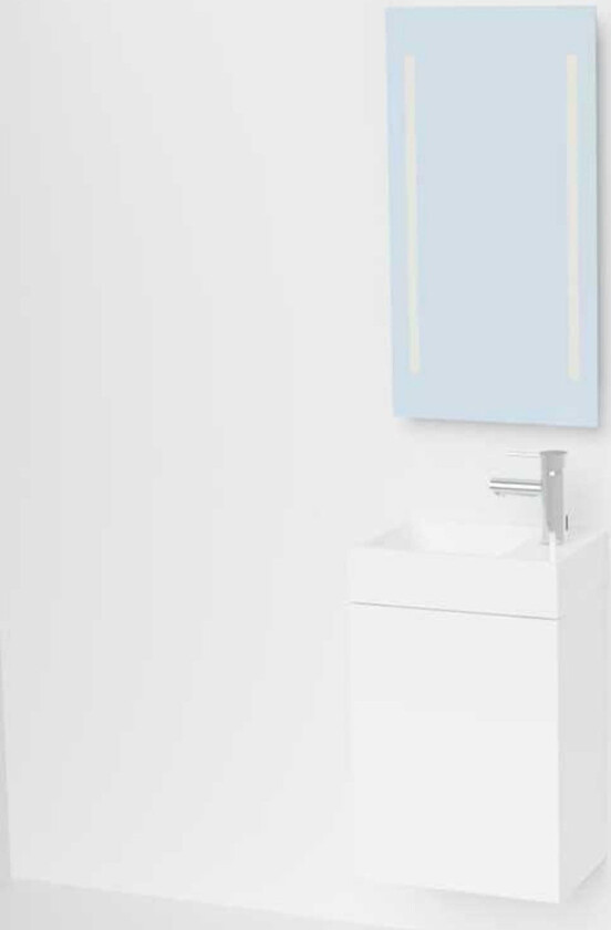 VikingBad Mie Slim Servantskap 40 cm - Hvit
