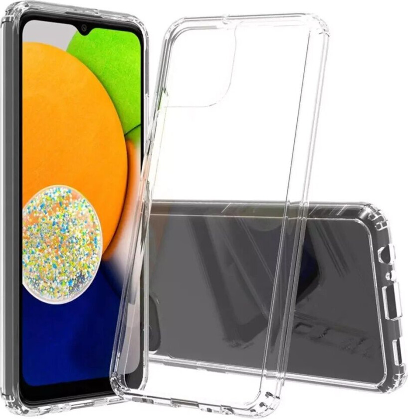 Samsung Galaxy A03 Akryl Bumper Bakdeksel - Gjennomsiktig