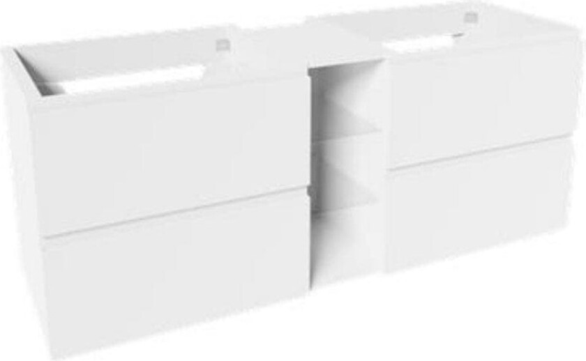 Bilde av VikingBad Mie Servantskap fingergrep hylle - Hvit Matt