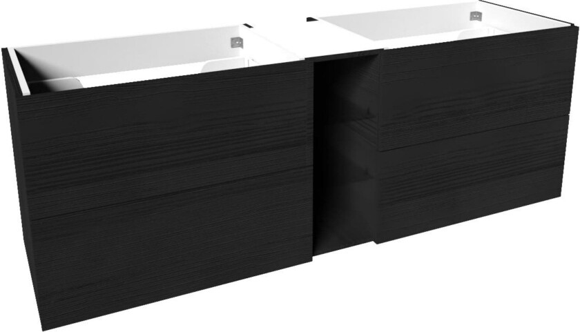 Bilde av VikingBad Mie Servantskap slett hylle - Sort Eik