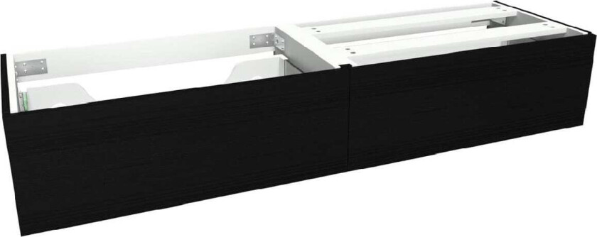 VikingBad Mie Demi Servantskap Slett - Sort Eik