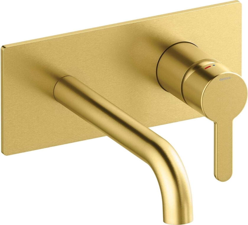 Silhouet Servantkran for innbygging - Børstet Messing