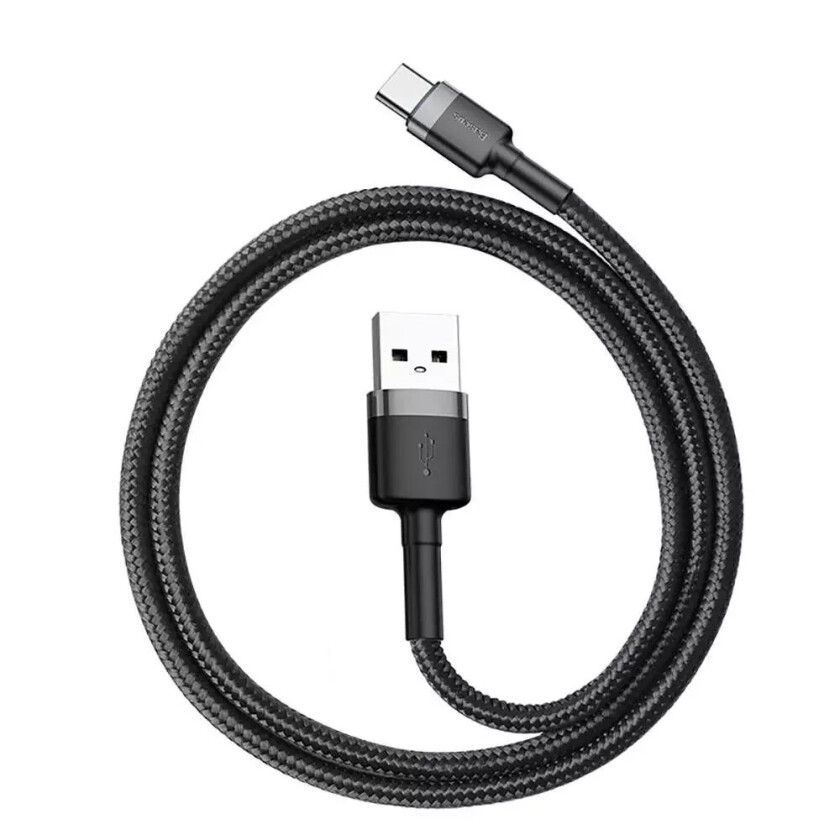 Cafule (3A/15W) USB-C Kabel 1 med Svart