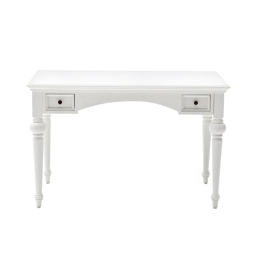 Provence skrivebord med 2 skuffer hvit.