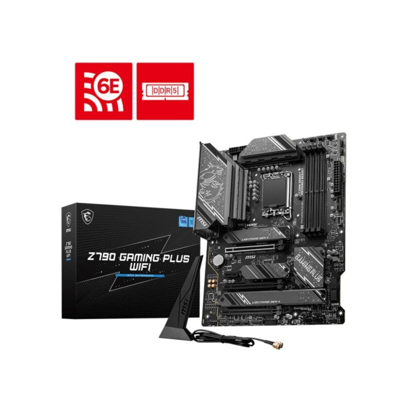 Z790 GAMING PLUS WIFI Hovedkort - Intel Z790 - Intel LGA1700 socket - DDR5 RAM - ATX