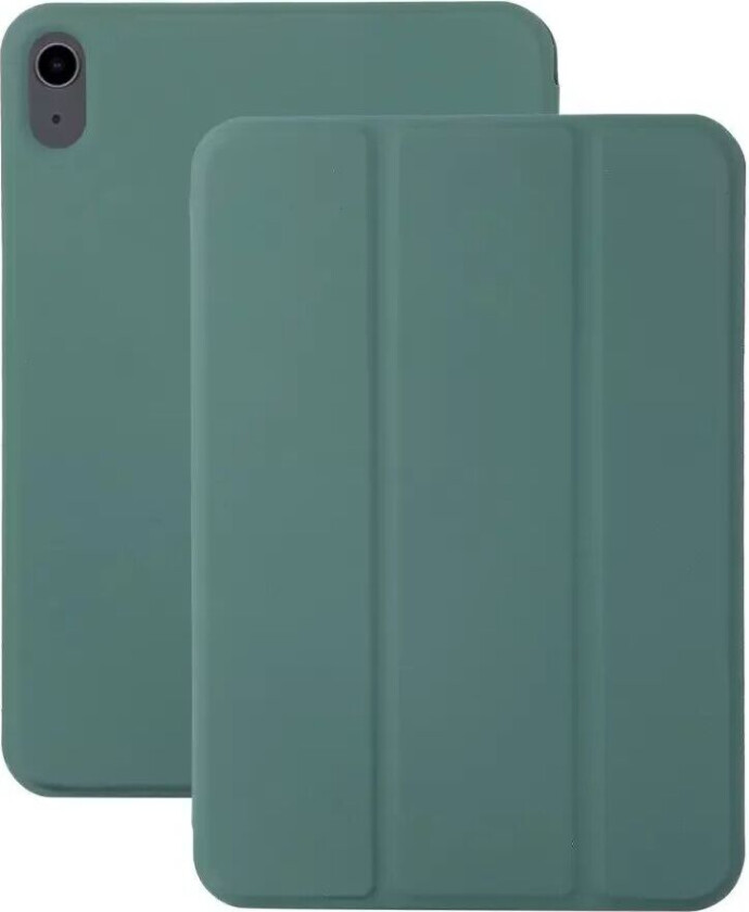 iPad Mini (2021) Magnetisk Tri-Fold Flip Deksel - Mørk Grønn
