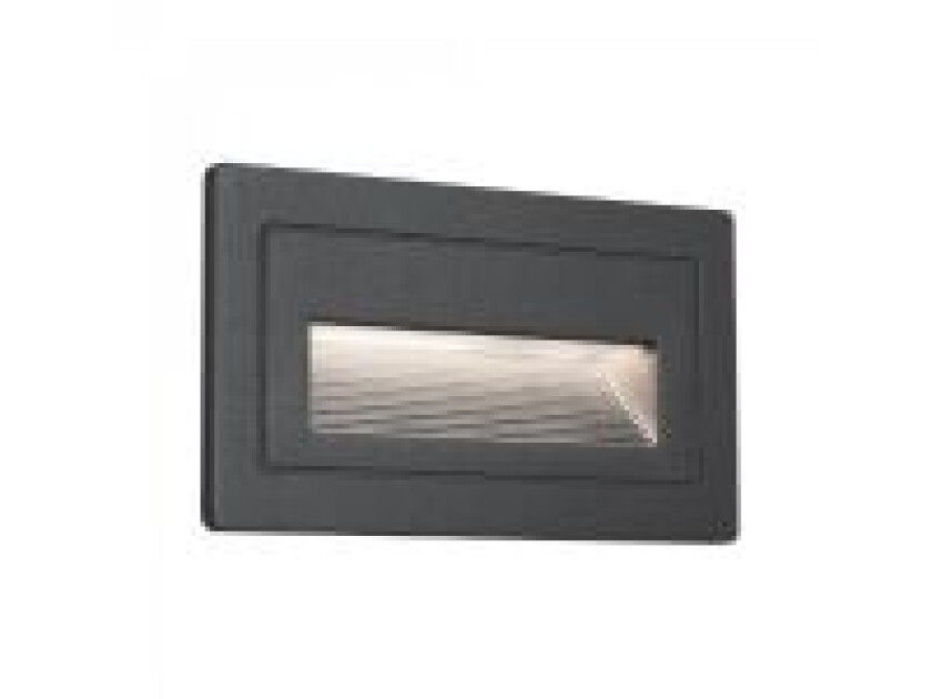 94383, Vegglys, Sort, Aluminium, Rustfritt stål, IP44, Hage, I