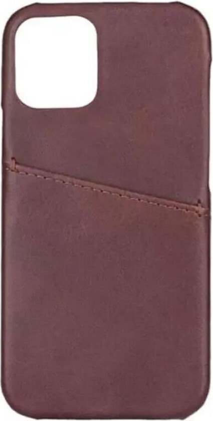 iPhone 12 Mini Collection Skinndeksel med Kortlomme - Brun