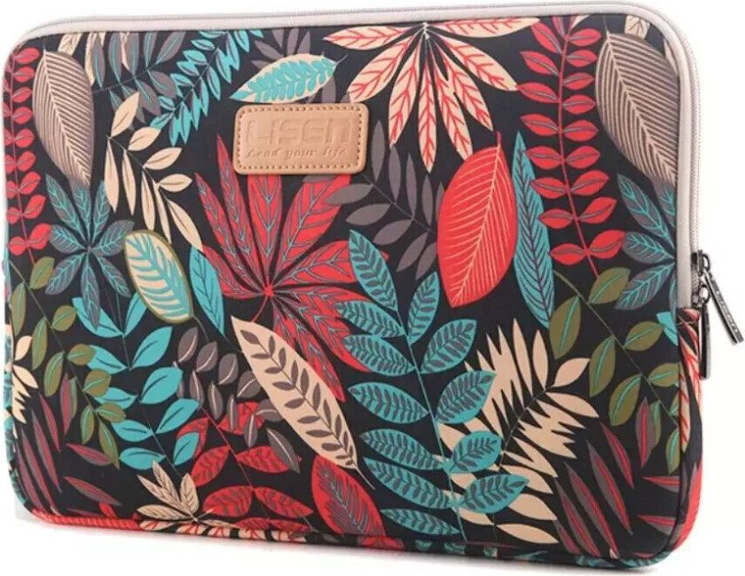 Lisen Laptop 15" Sleeve (36.5 x 25.5 cm) - Blomster - Svart