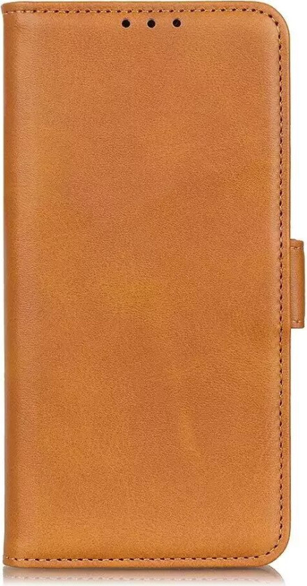Samsung Galaxy S22 Flip Deksel i Mykt Skinn med Lommebok - Brun