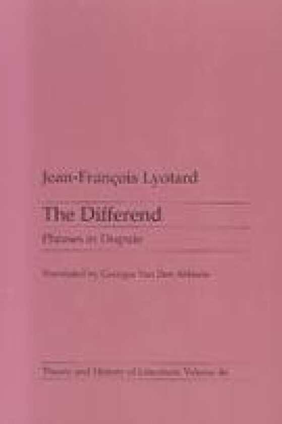 Differend av Jean-Francois Lyotard