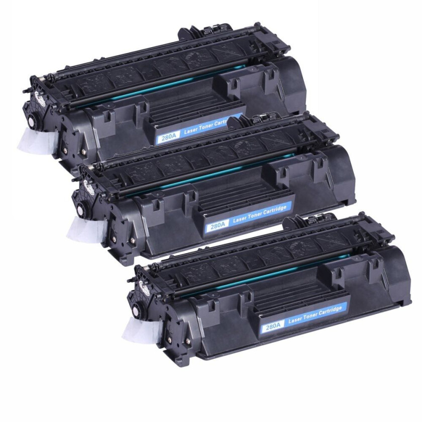 Kompatibel - 80A BK combo pack 3 stk Toner - CF280A - Svart 7100 sider