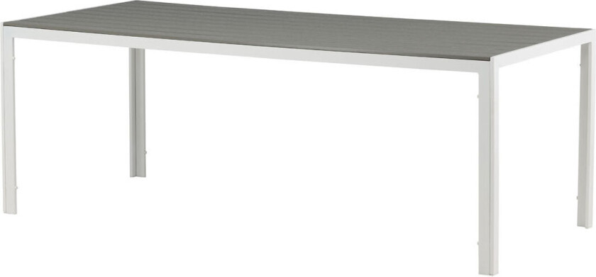 Break hagebord hvit, grå.