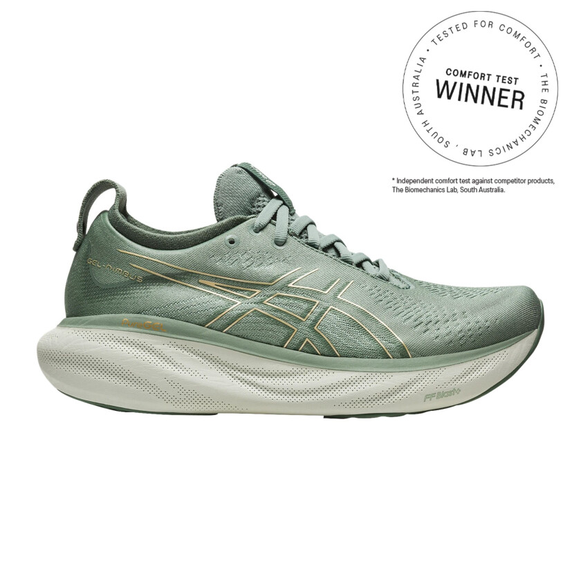 Asics Gel-Nimbus 25, løpesko, dame SLATE GREY/CHAMPAGNE