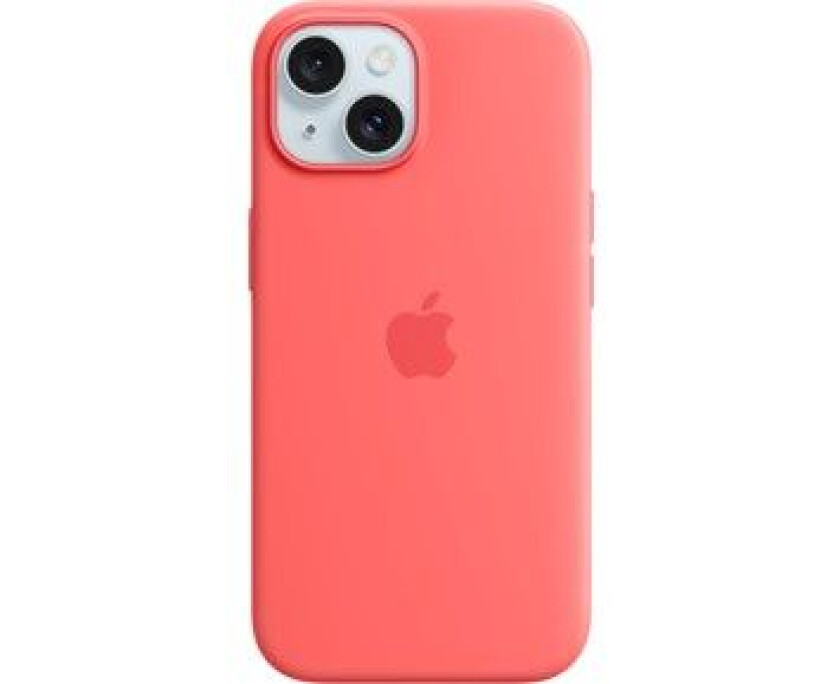 iPhone 15 Silicone Case with MagSafe - Guava