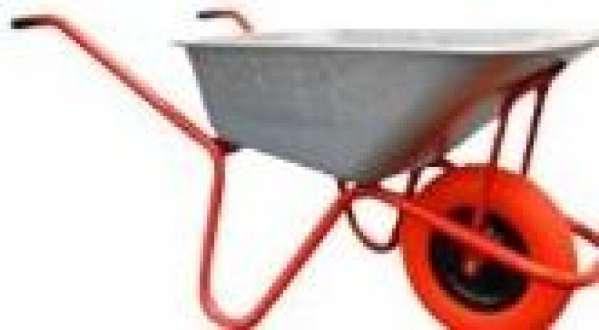 Bilde av Sprehn mørtelbør 110L - Punkterfri hjul, max 250kg, galvaniseret