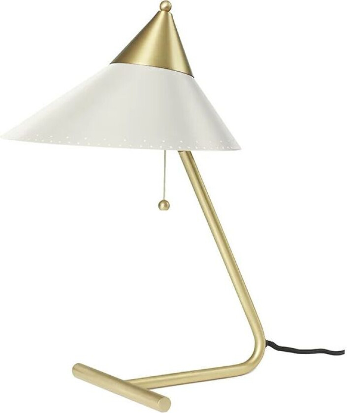 Brass Top bordlampe Warm white, messingstav