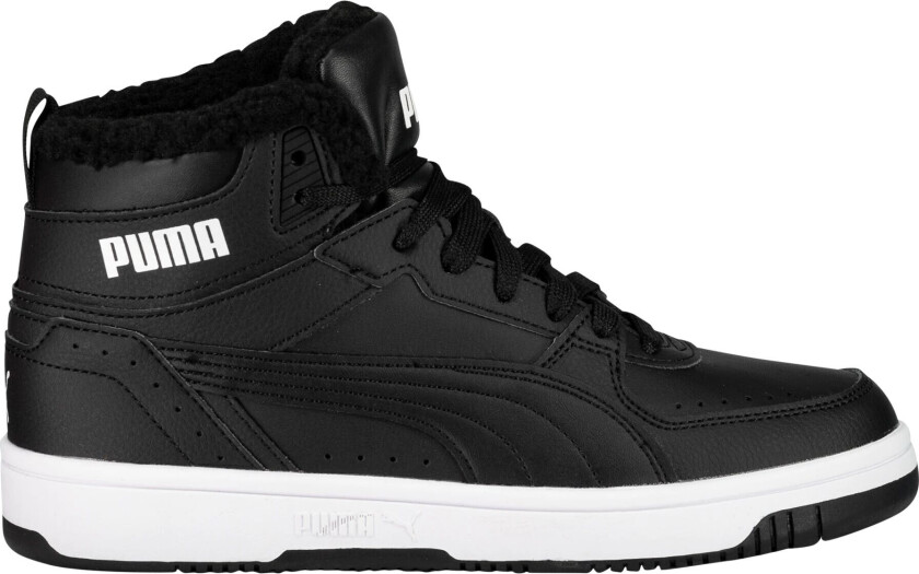 Rebound JOY Fur, vintersneaker unisex Black- Whit