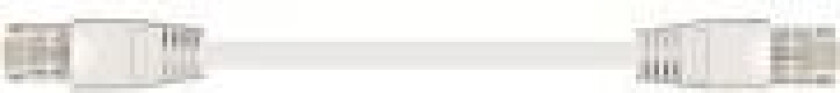 Bilde av Sinox - Nettverkskabel - RJ-45 (hann) til RJ-45 (hann) - 5 m - FTP - CAT 6 - med støvel, flat - hvit