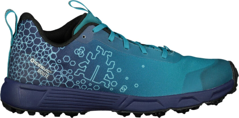 Route BUGrip®, løpesko m/pigg dame DarkPurple/Aquamarin