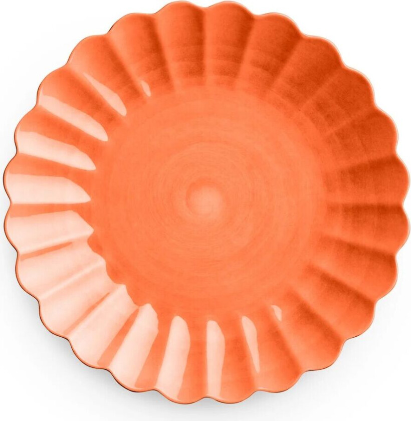 Oyster tallerken 28 cm Oransje