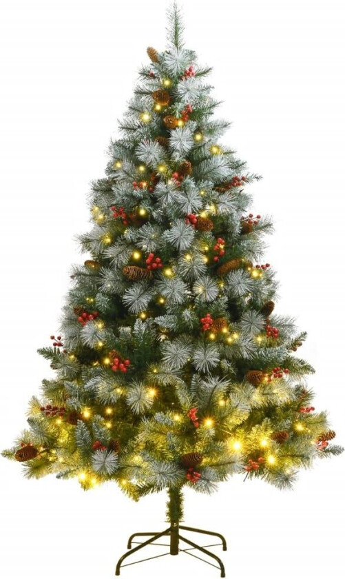 Kunstig hengslet juletre 300 LED 240 cm