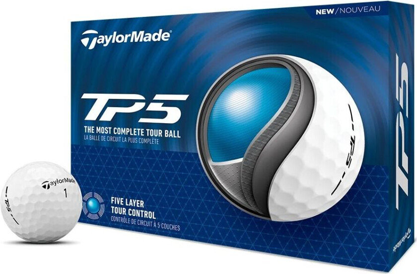 Taylormade Tp5 Golfball Hvit