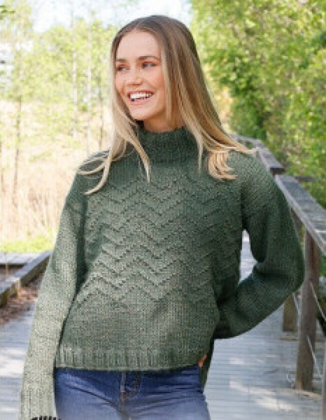 Appalachian Trails by DROPS Design - Bluse Strikkeoppskrift str. S - X - XXX-Large