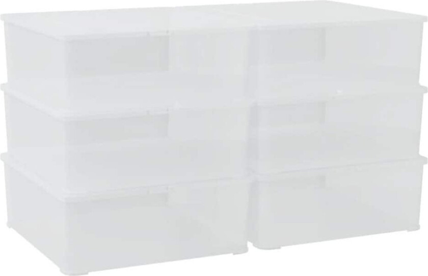 Putekasser plast 6 stk 5 L stablebar